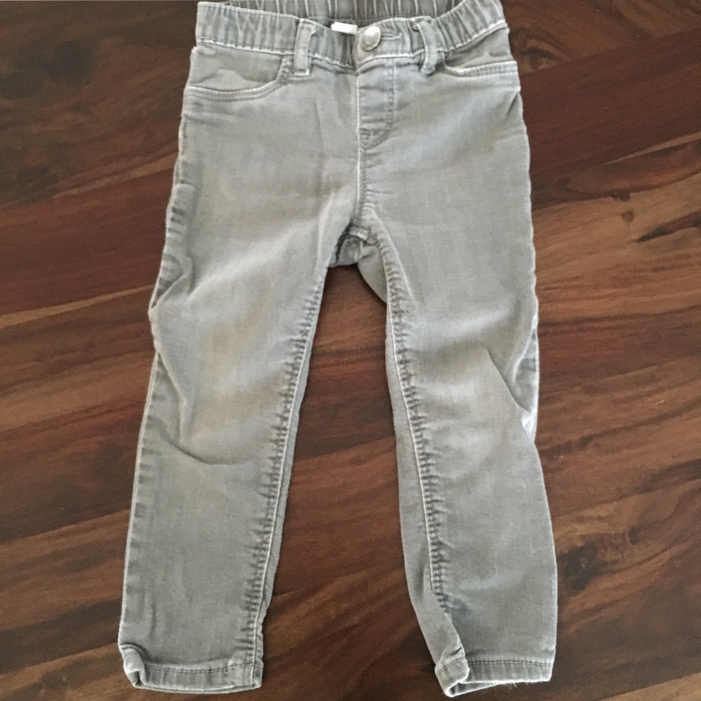 Baby Gap gray skinny jeans elastic waist